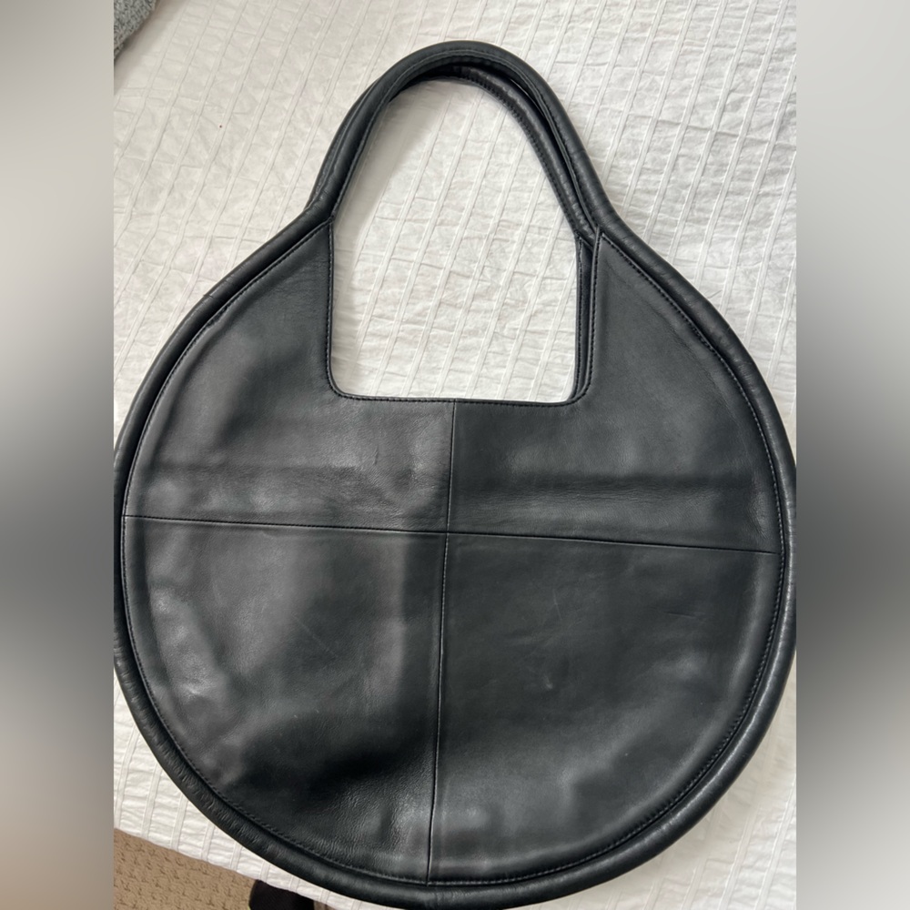 Beautiful Anthropologie all leather bag.